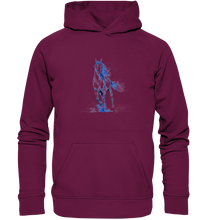 Lade das Bild in den Galerie-Viewer, Blaues Einhorn - Kids Premium Hoodie
