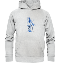 Lade das Bild in den Galerie-Viewer, Blaues Einhorn - Kids Premium Hoodie
