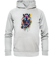 Lade das Bild in den Galerie-Viewer, Bunter schwarzer Wolf - Kids Premium Hoodie
