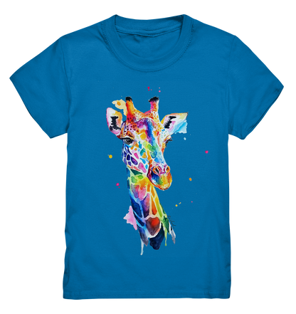 Motiv farbenfrohe Giraffe - Kids Premium Shirt
