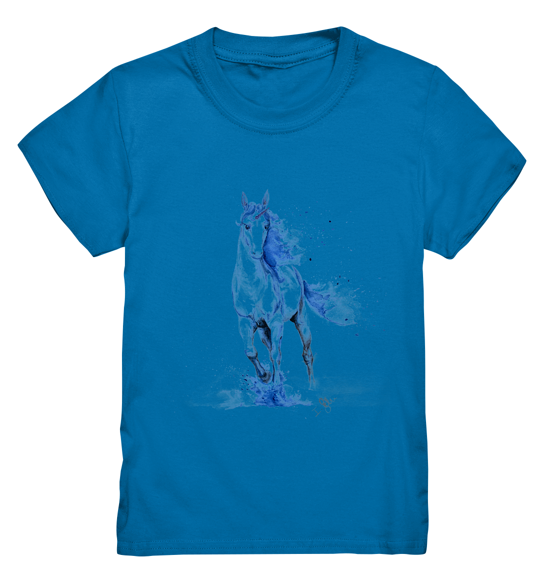 Blaues Einhorn - Kids Premium Shirt