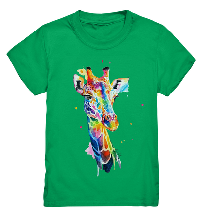 Motiv farbenfrohe Giraffe - Kids Premium Shirt