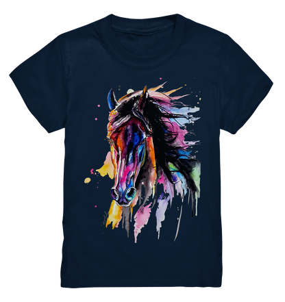 Schwarzes Pferd - Kids Premium Shirt