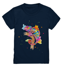 Lade das Bild in den Galerie-Viewer, Buntes Chamäleon  - Kids Premium Shirt
