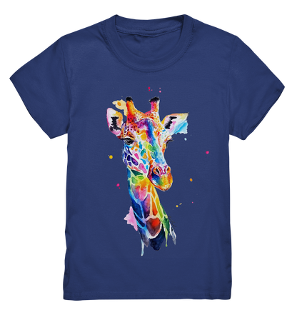 Motiv farbenfrohe Giraffe - Kids Premium Shirt