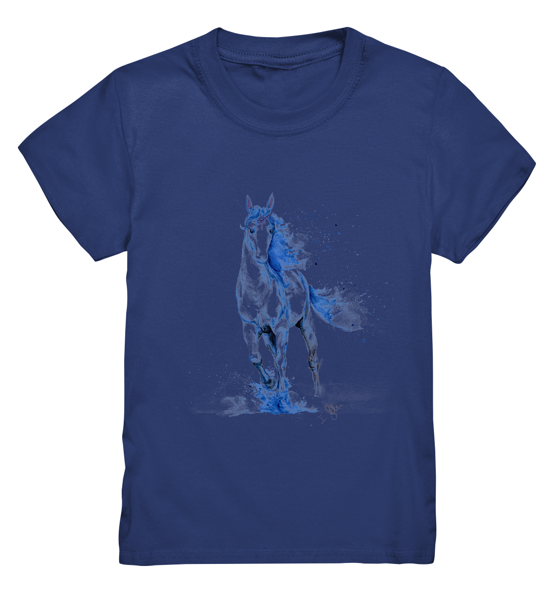 Blaues Einhorn - Kids Premium Shirt