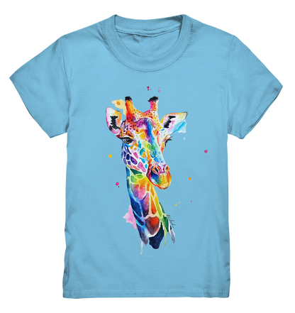 Motiv farbenfrohe Giraffe - Kids Premium Shirt
