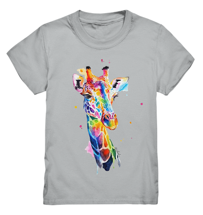 Motiv farbenfrohe Giraffe - Kids Premium Shirt