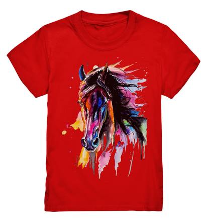 Schwarzes Pferd - Kids Premium Shirt