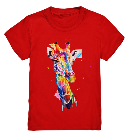 Motiv farbenfrohe Giraffe - Kids Premium Shirt