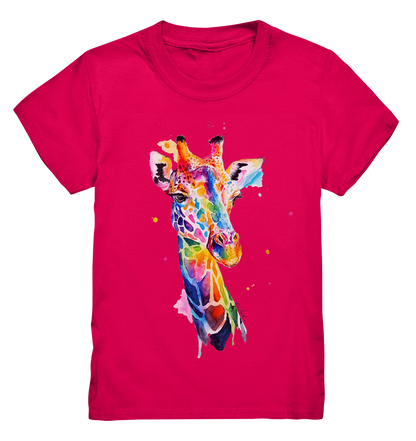 Motiv farbenfrohe Giraffe - Kids Premium Shirt