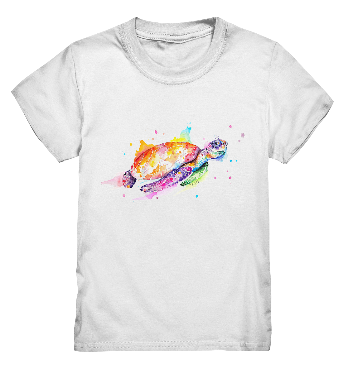 Bunte Meeresschildkröte - Kids Premium Shirt