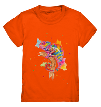 Lade das Bild in den Galerie-Viewer, Buntes Chamäleon  - Kids Premium Shirt
