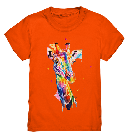 Motiv farbenfrohe Giraffe - Kids Premium Shirt