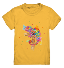 Lade das Bild in den Galerie-Viewer, Buntes Chamäleon  - Kids Premium Shirt
