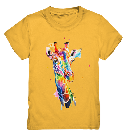 Motiv farbenfrohe Giraffe - Kids Premium Shirt