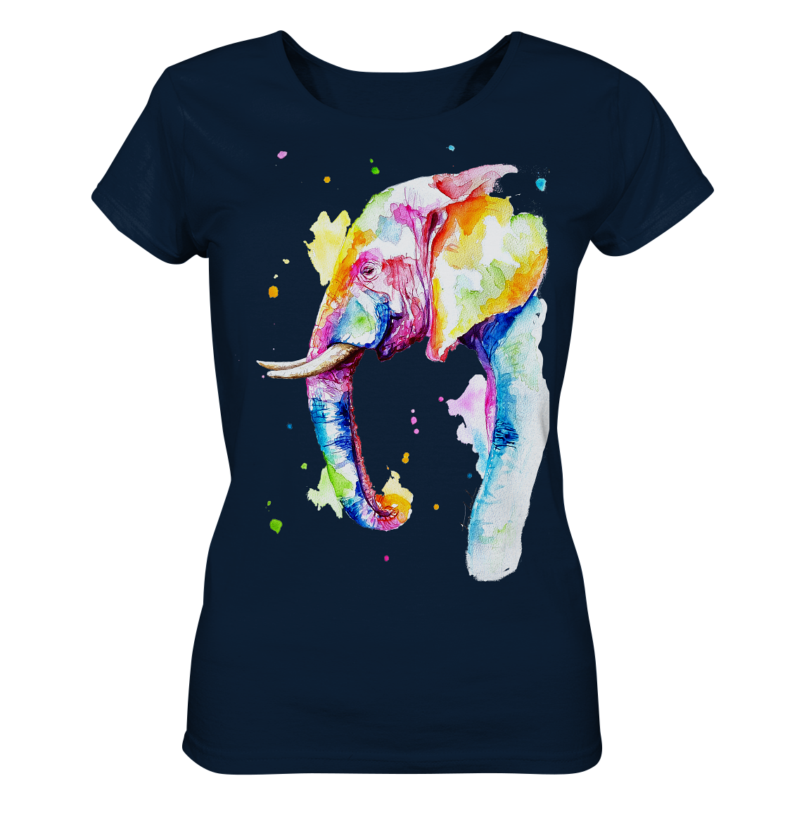 Bunter Elefant - Ladies Organic Basic Shirt