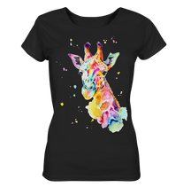 Lade das Bild in den Galerie-Viewer, Bunte Giraffe - Ladies Organic Basic Shirt

