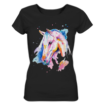 Lade das Bild in den Galerie-Viewer, Buntes Pferd - Ladies Organic Basic Shirt
