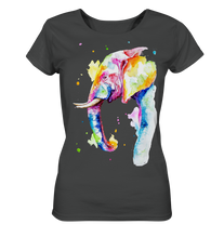Lade das Bild in den Galerie-Viewer, Bunter Elefant - Ladies Organic Basic Shirt
