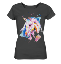 Lade das Bild in den Galerie-Viewer, Buntes Pferd - Ladies Organic Basic Shirt
