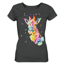 Lade das Bild in den Galerie-Viewer, Bunte Giraffe - Ladies Organic Basic Shirt
