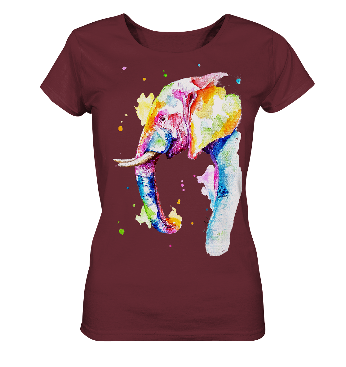 Bunter Elefant - Ladies Organic Basic Shirt