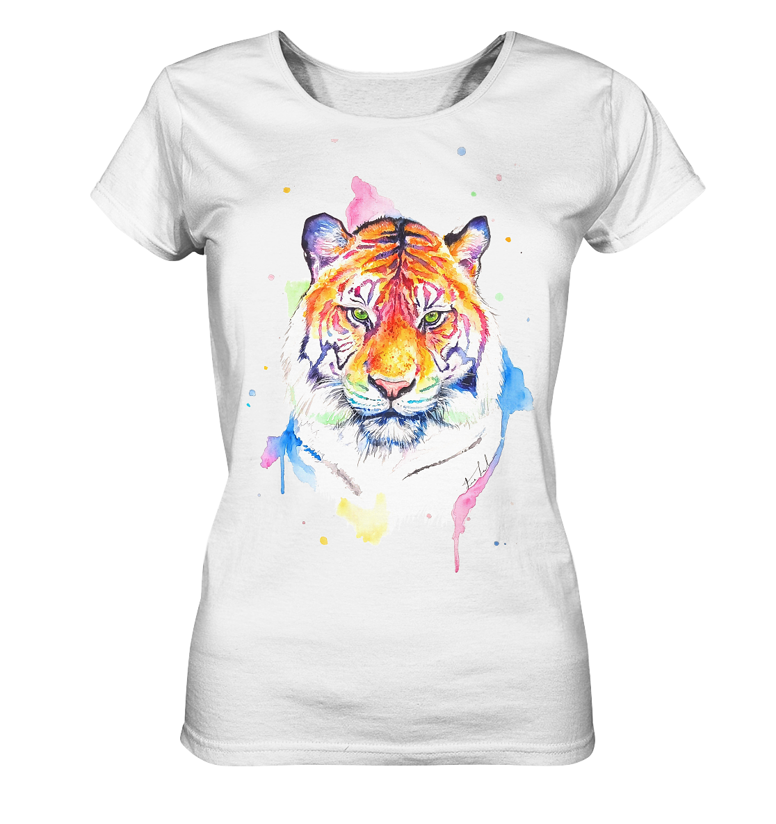 Bunter Tiger - Ladies Organic Basic Shirt