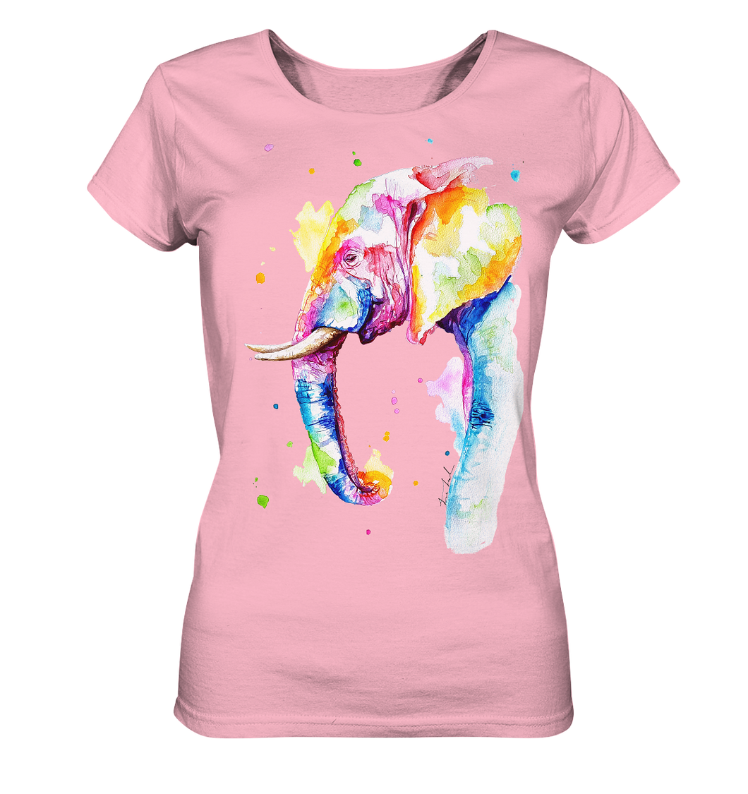 Bunter Elefant - Ladies Organic Basic Shirt