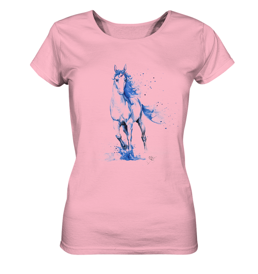 Blaues Einhorn - Ladies Organic Basic Shirt