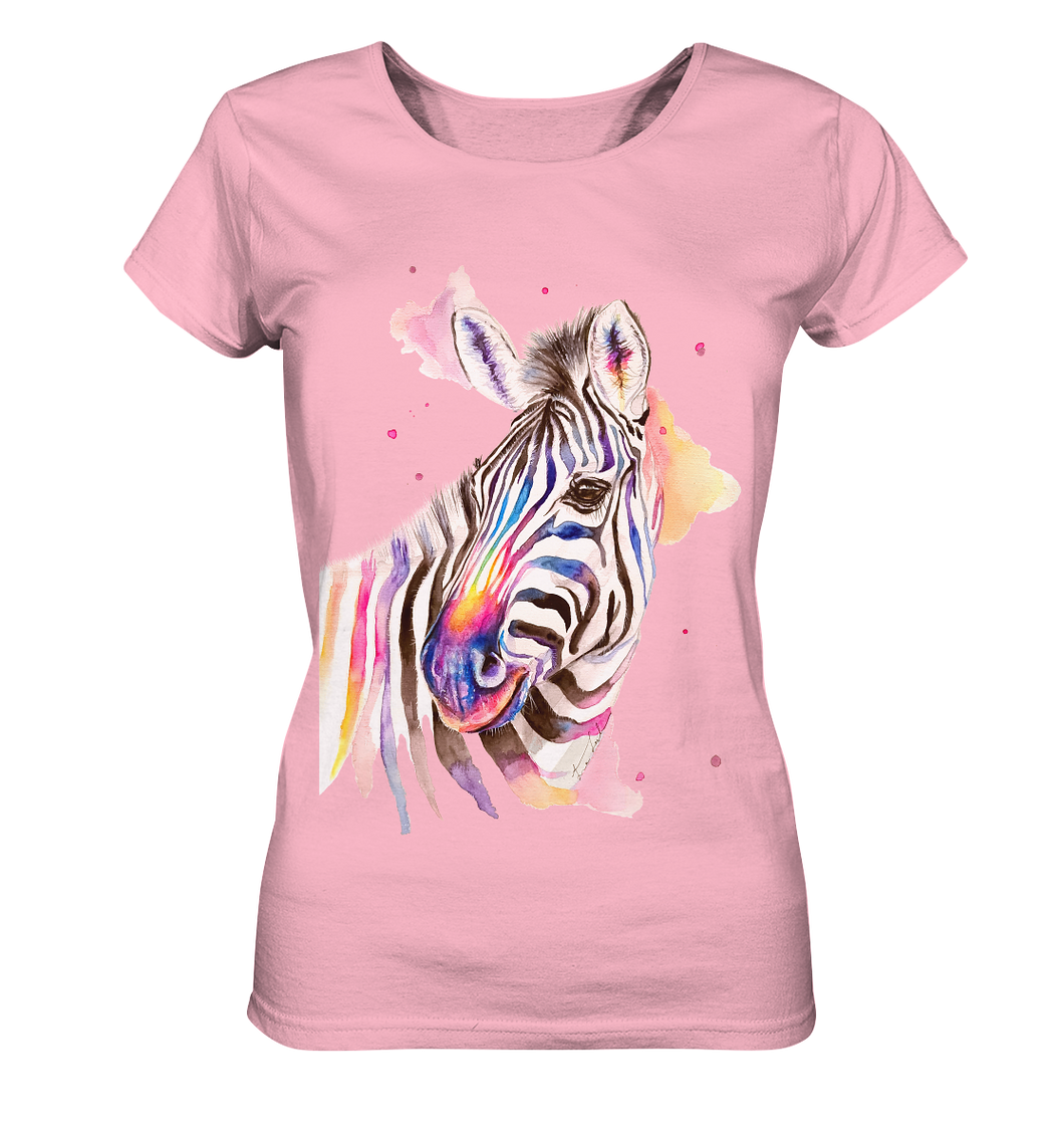 Buntes Zebra - Ladies Organic Basic Shirt