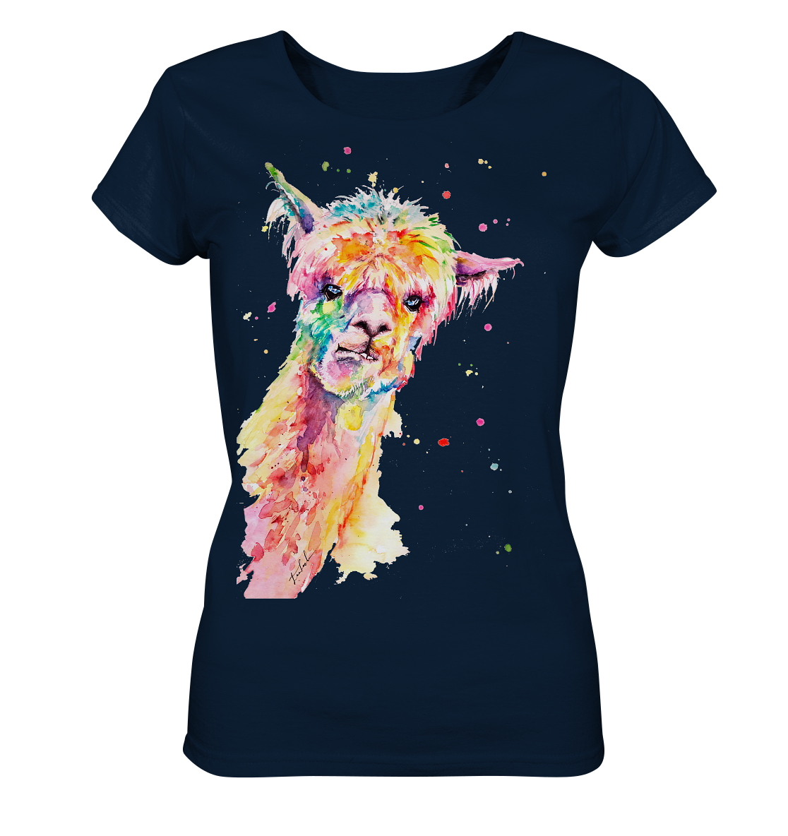 Lustiges Alpaka - Ladies Organic Shirt