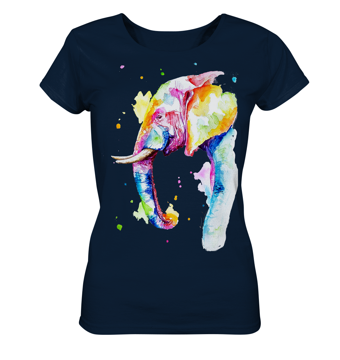 Bunter Elefant - Ladies Organic Shirt