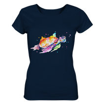Lade das Bild in den Galerie-Viewer, Bunte Meeresschildkröte - Ladies Organic Shirt
