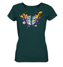 Lade das Bild in den Galerie-Viewer, Bunter Schmetterling - Ladies Organic Shirt
