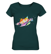 Lade das Bild in den Galerie-Viewer, Bunte Meeresschildkröte - Ladies Organic Shirt
