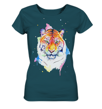 Lade das Bild in den Galerie-Viewer, Bunter Tiger - Ladies Organic Shirt
