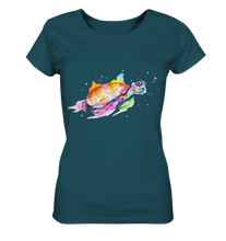 Lade das Bild in den Galerie-Viewer, Bunte Meeresschildkröte - Ladies Organic Shirt
