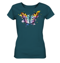 Lade das Bild in den Galerie-Viewer, Bunter Schmetterling - Ladies Organic Shirt
