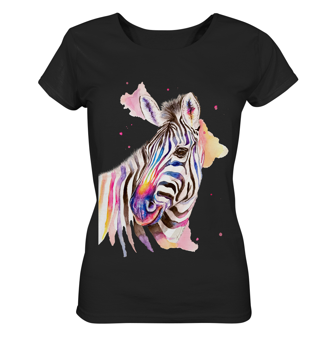 Buntes Zebra - Ladies Organic Shirt