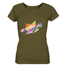 Lade das Bild in den Galerie-Viewer, Bunte Meeresschildkröte - Ladies Organic Shirt
