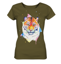Lade das Bild in den Galerie-Viewer, Bunter Tiger - Ladies Organic Shirt
