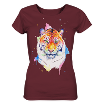 Lade das Bild in den Galerie-Viewer, Bunter Tiger - Ladies Organic Shirt
