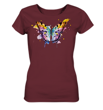 Lade das Bild in den Galerie-Viewer, Bunter Schmetterling - Ladies Organic Shirt
