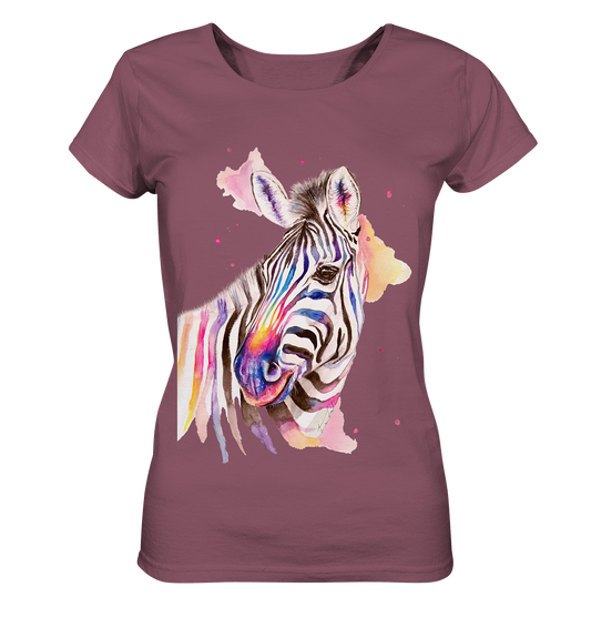 Buntes Zebra - Ladies Organic Shirt