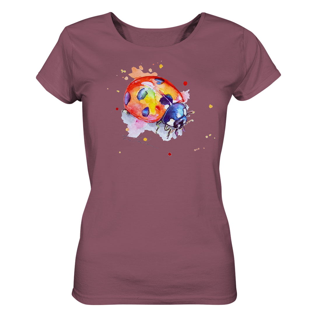 Bunter Marienkäfer - Ladies Organic Shirt