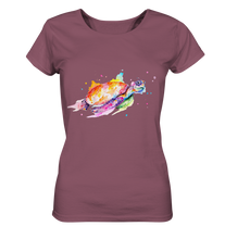 Lade das Bild in den Galerie-Viewer, Bunte Meeresschildkröte - Ladies Organic Shirt
