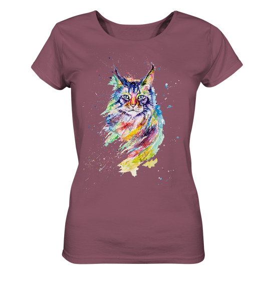 Bunte Katze - Ladies Organic Shirt