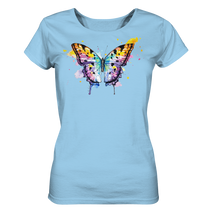 Lade das Bild in den Galerie-Viewer, Bunter Schmetterling - Ladies Organic Shirt
