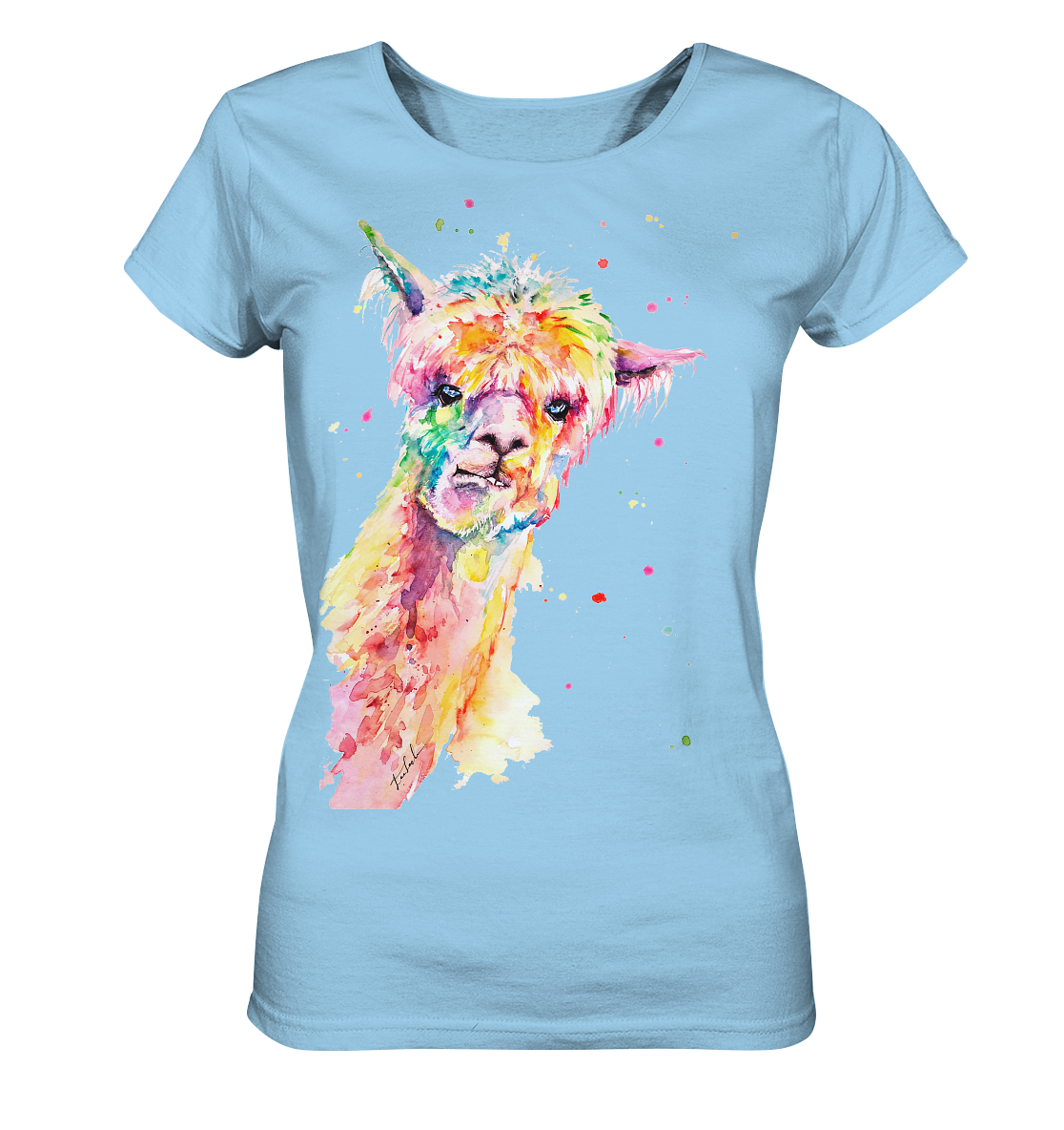 Lustiges Alpaka - Ladies Organic Shirt